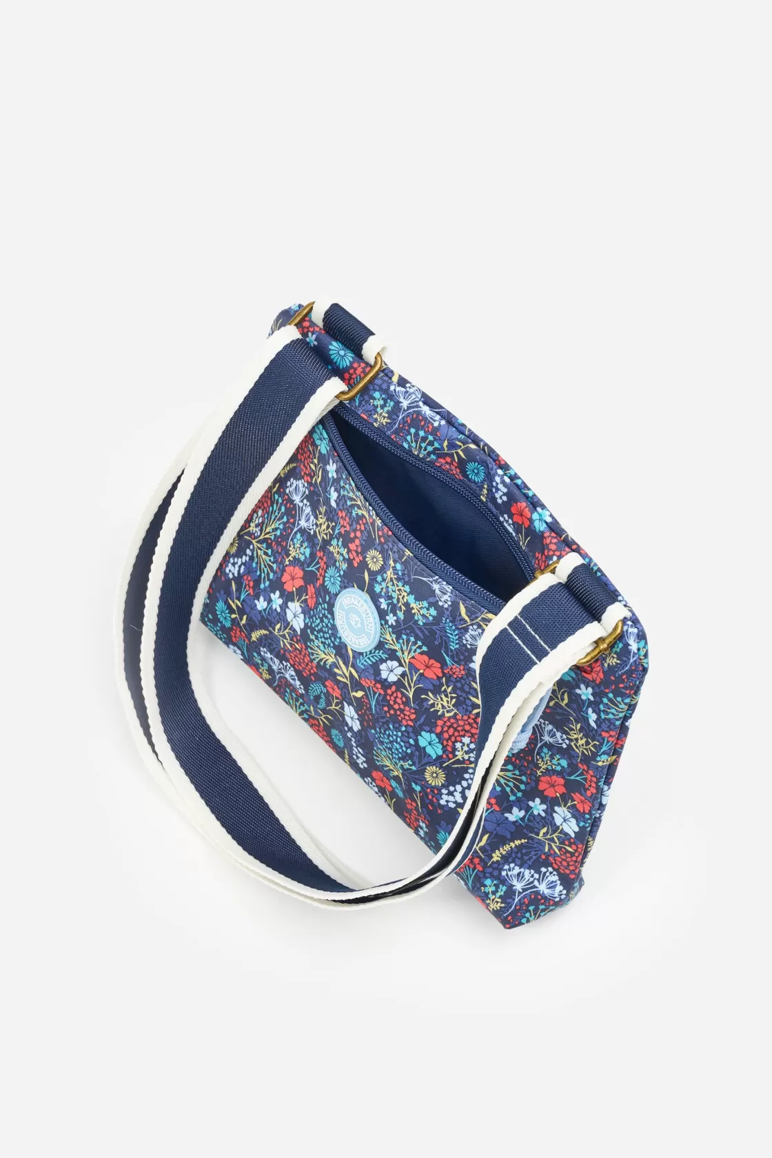 Bags>Brakeburn Small Cross Body Vintage Ditsy Bag Blue